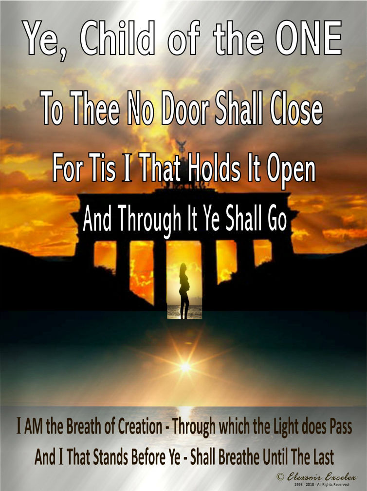 Ye Child of the One - Regenesis Post Series - Copyright 1993-2019 Elexsoir Excelex Thou Art